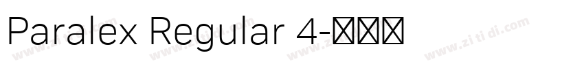 Paralex Regular 4字体转换
